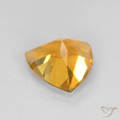 9,17 ctw natürlicher Dunkelgolden Citrin, Trillion, VS