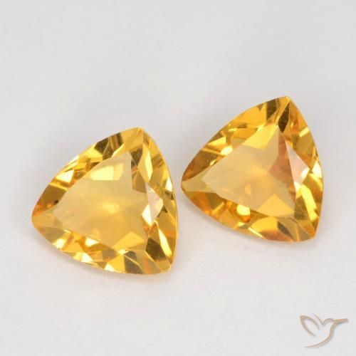 1.95 ct natürliche Mittelgold Citrin-Edelsteine, Trillion, VS