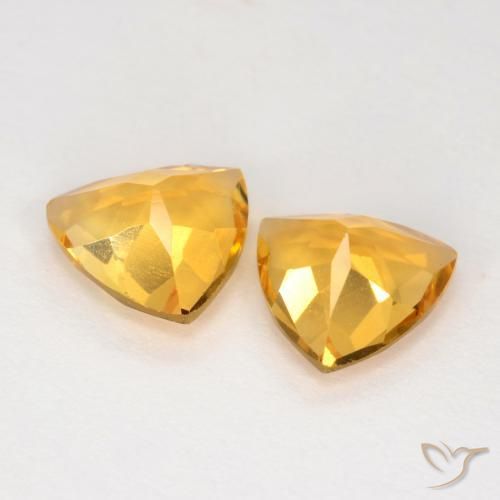 1.95 ct natürliche Mittelgold Citrin-Edelsteine, Trillion, VS