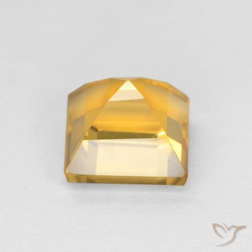 9,17 ctw natürlicher Helles Gold Citrin, Quadrat, VS