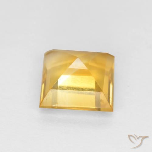 9,17 ctw natürlicher gold-orange Citrin, Quadrat, VS