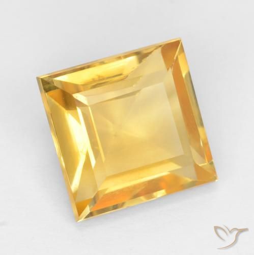 9,17 ctw natürlicher Mittleres Gold Citrin, Quadrat, VS