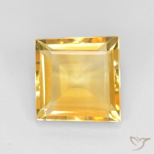 3.02ct Natürlicher Top-Gold Citrin, Quadrat, VS