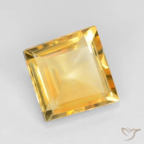 9,17 ctw natürlicher Top-Gold Citrin, Quadrat, VS