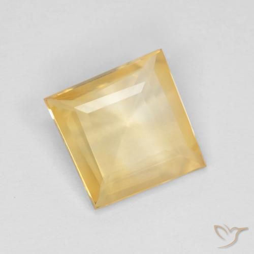 9,17 ctw natürlicher Golden Citrin, Quadrat, VS
