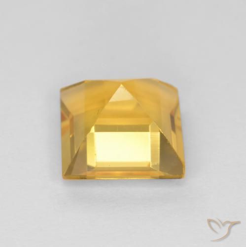 9,17 ctw natürlicher Mittelgold Citrin, Quadrat, VS