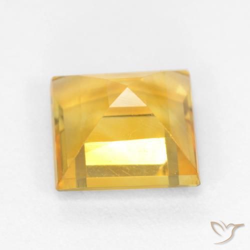 9,17 ctw natürlicher gold-orange Citrin, Quadrat, VS