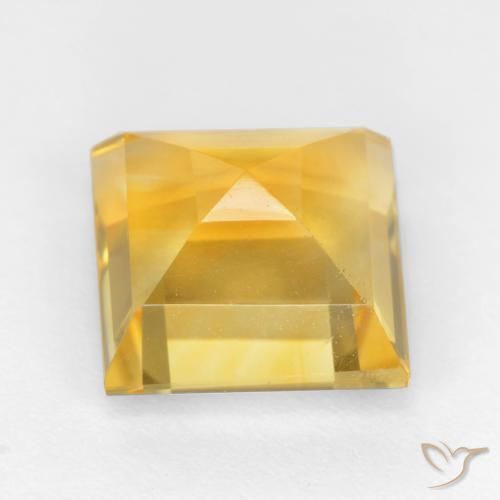 9,17 ctw natürlicher Golden Citrin, Quadrat, VS