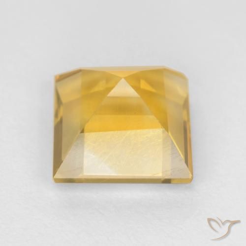 9,17 ctw natürlicher Golden Citrin, Quadrat, VS