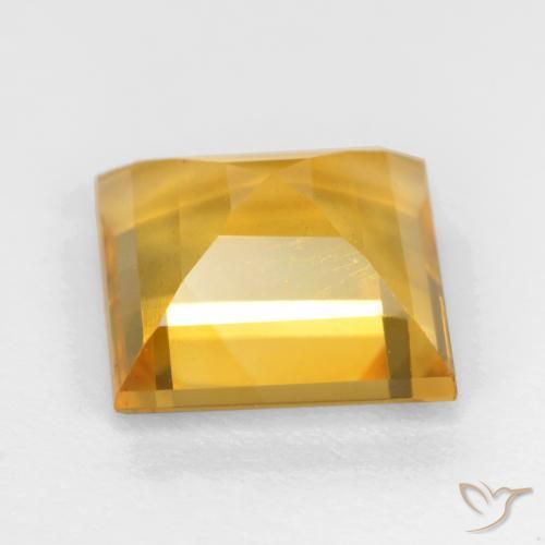 9,17 ctw natürlicher Mittelgold Citrin, Quadrat, VS