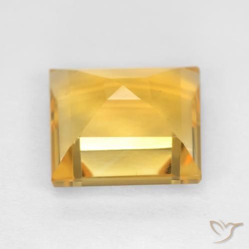 9,17 ctw natürlicher Helles Gold Citrin, Quadrat, VS