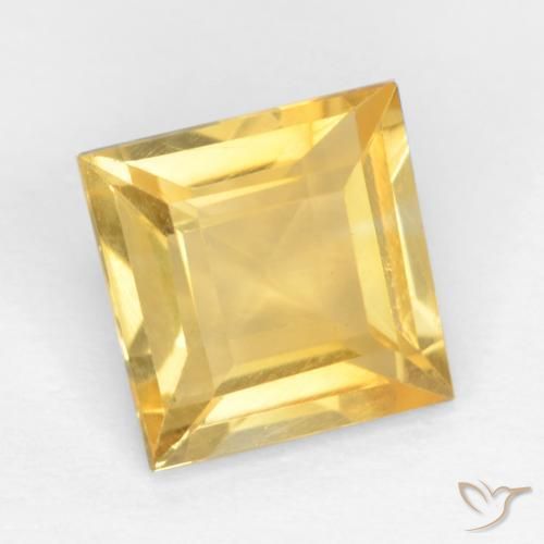 9,17 ctw natürlicher Golden Citrin, Quadrat, VS