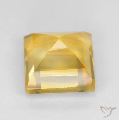 9,17 ctw natürlicher Mittelgold Citrin, Quadrat, VS