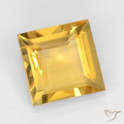 9,17 ctw natürlicher Golden Citrin, Quadrat, VS