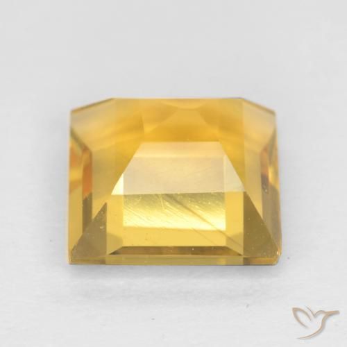 9,17 ctw natürlicher Golden Citrin, Quadrat, VS
