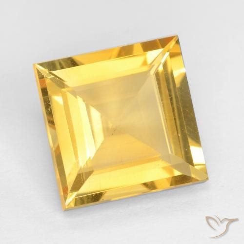 9,17 ctw natürlicher Golden Citrin, Quadrat, VS
