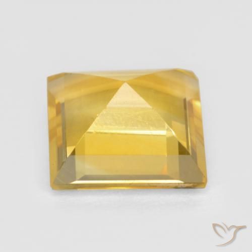 9,17 ctw natürlicher Golden Citrin, Quadrat, VS