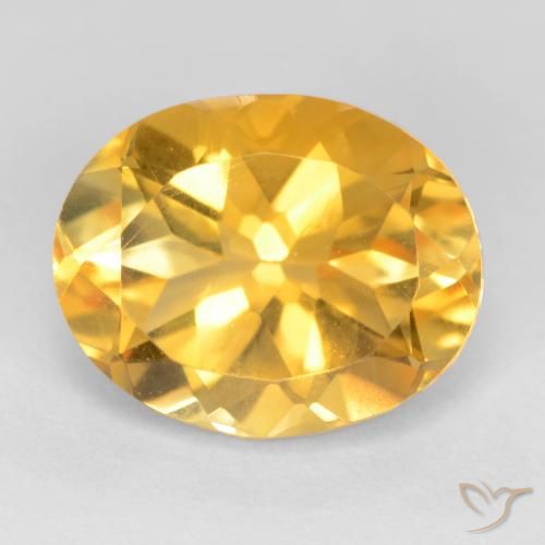 3.65ct Natürlicher gold-orange Citrin, Oval, VS
