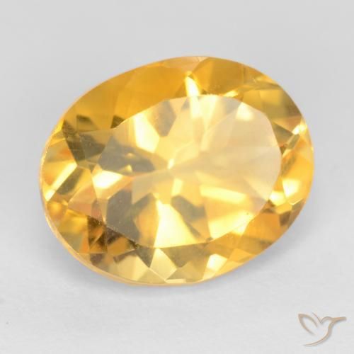 9,17 ctw natürlicher gold-orange Citrin, Oval, VS