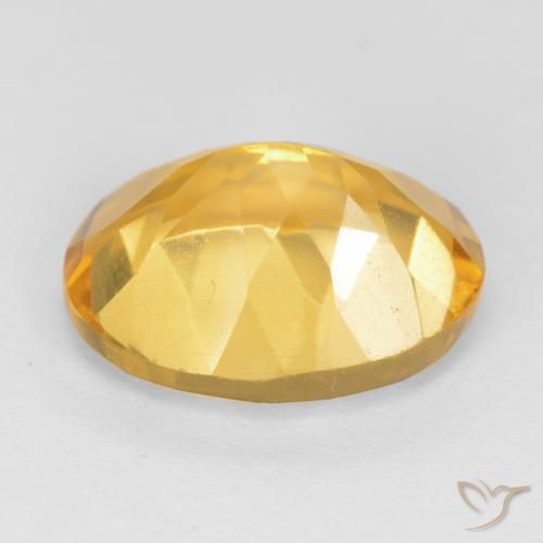9,17 ctw natürlicher Tiefes Goldorange Citrin, Oval, VS