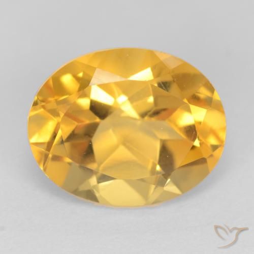 3.48ct Natürlicher gold-orange Citrin, Oval, VS