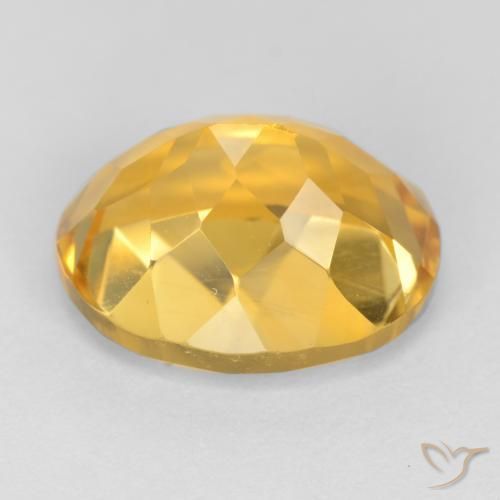 9,17 ctw natürlicher Tiefes Goldorange Citrin, Oval, VS