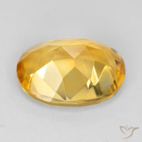 9,17 ctw natürlicher Dunkelgolden Citrin, Oval, VS
