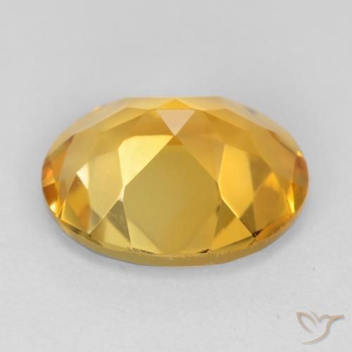 9,17 ctw natürlicher Dunkelgolden Citrin, Oval, VS
