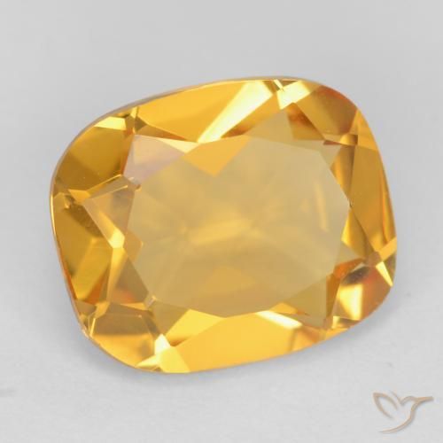 9,17 ctw natürlicher gold-orange Citrin, Kissen, VS