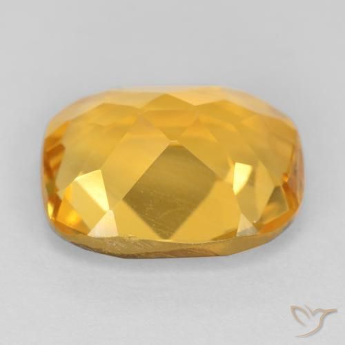 9,17 ctw natürlicher gold-orange Citrin, Kissen, VS