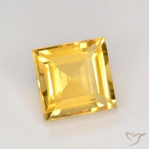 9,17 ctw natürlicher Golden Citrin, Quadrat, VS