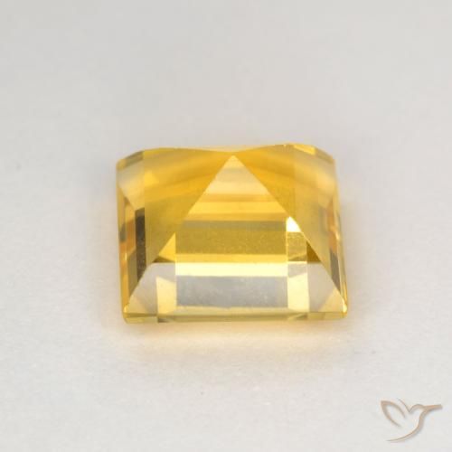 9,17 ctw natürlicher Golden Citrin, Quadrat, VS