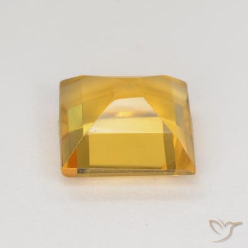 9,17 ctw natürlicher gold-orange Citrin, Quadrat, VS
