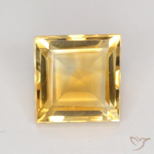 3.10ct Natürlicher Golden Citrin, Quadrat, VS