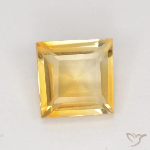 1.71ct Natürlicher Golden Citrin, Quadrat, VS