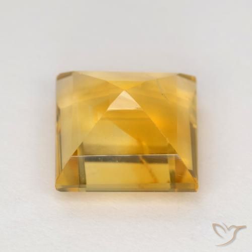 9,17 ctw natürlicher Golden Citrin, Quadrat, VS-SI