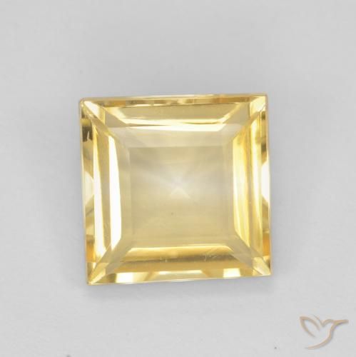 2.01ct Natürlicher Golden Citrin, Quadrat, VS
