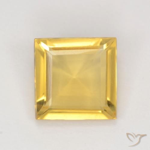 1.87ct Natürlicher Golden Citrin, Quadrat, VVS-VS