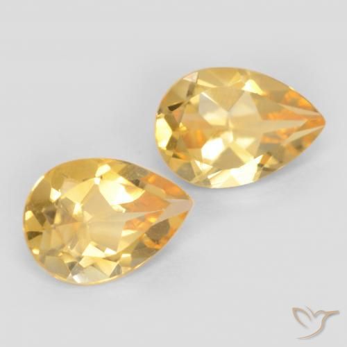 1.25 ct natürliche Golden Citrin-Edelsteine, Birnenform, VVS-VS