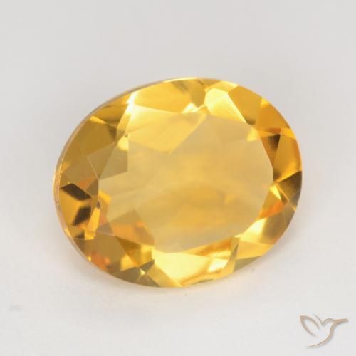 9,17 ctw natürlicher Tiefes Gold Citrin, Oval, VVS-VS