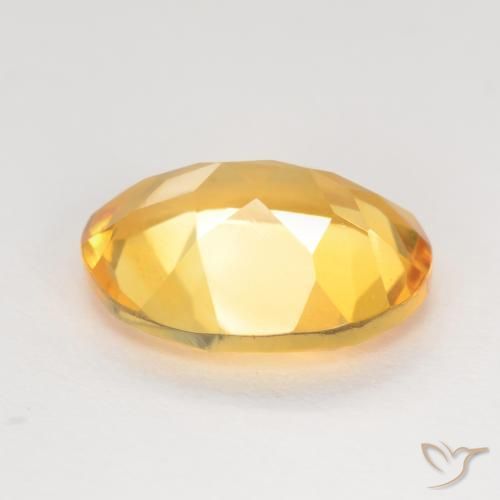 9,17 ctw natürlicher Tiefes Gold Citrin, Oval, VVS-VS