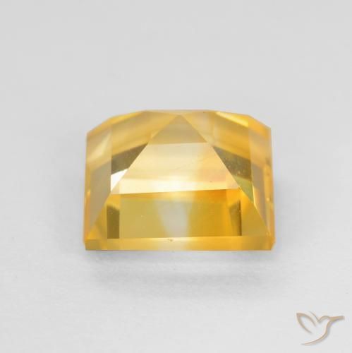 9,17 ctw natürlicher Helles Gold Citrin, Quadrat, VS
