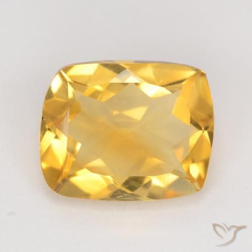 3.30ct Natürlicher Mittleres Gold Citrin, Kissen, VS