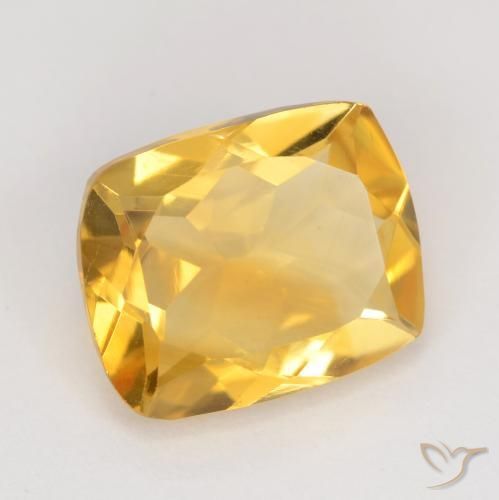 9,17 ctw natürlicher Mittleres Gold Citrin, Kissen, VS