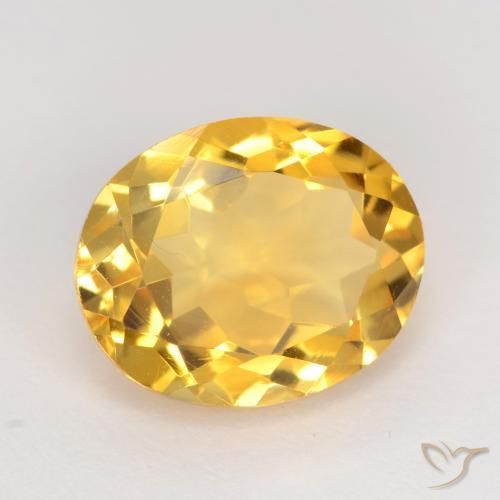 9,17 ctw natürlicher Mittleres Gold Citrin, Oval, VS