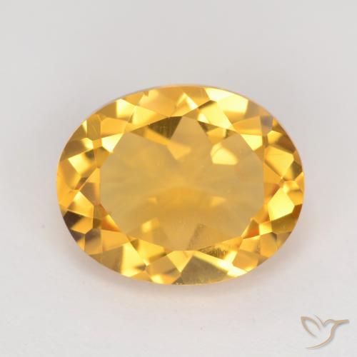 3.06ct Natürlicher gold-orange Citrin, Oval, VVS-VS