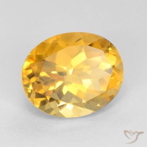 9,17 ctw natürlicher Helles Gold Citrin, Oval, VS