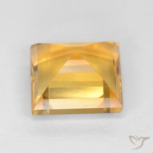 9,17 ctw natürlicher Golden Citrin, Quadrat, VS