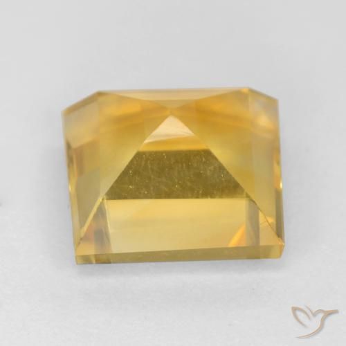9,17 ctw natürlicher Mittleres Gold Citrin, Quadrat, VS