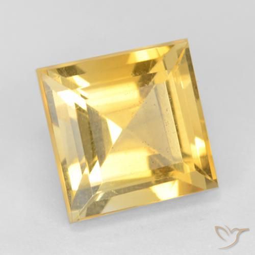 9,17 ctw natürlicher Golden Citrin, Quadrat, VS
